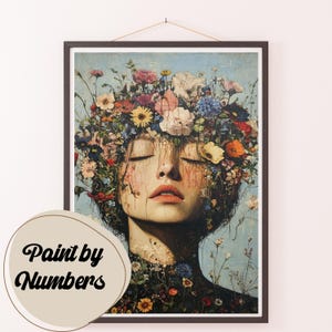 Paint by Numbers Kit for Adults: Floral Reverie, DIY Painting, Painting Art for Decor, Gift Ideas, Home Wall Art Decor