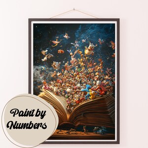 Paint by Numbers Kit for Adults: Whimsical Storybook, DIY Painting, Painting Art for Decor, Gift Ideas, Home Wall Art Decor