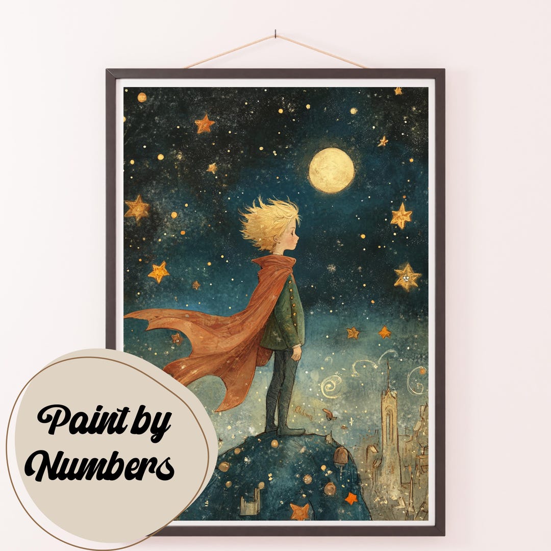 The Dreamer's Journey Paint by Numbers Kit: Starry Night DIY Painting ...