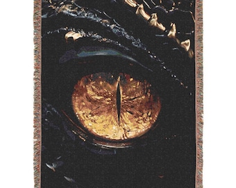 Andarna Dragon Woven Throw Blanket - Fourth Wing Bookish Decor