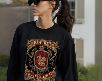 Basgiath War College Sweatshirt: Dragon Rider Fourth Wing Inspired