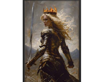 Throne of Glass Framed Poster: Aelin Galathynius, Queen of Terrasen