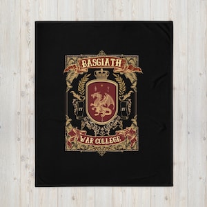 Fourth Wing Blanket The Empyrean Blanket Basgiath War College Blanket Dragon Rider Blanket Fourth Wing Merch Rebecca Yarros Blanket