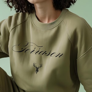 Terrasen Embroidered Crewneck: Throne of Glass Bookish Sweatshirt