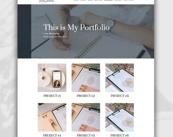 Divi Portfolio Page Template for WordPress – Creative Showcase (Canva Assets Included)