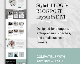 Divi WordPress Blog & Single Post Template – Anika Website Layout Pack (Canva Assets Included)