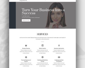 Divi Homepage Template for WordPress – Marianna Layout (Canva Assets Included)