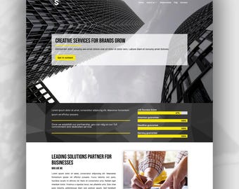 Divi WordPress Agency Website Template – Landing Page Layout for Business & Marketing (Canva Assets Included)