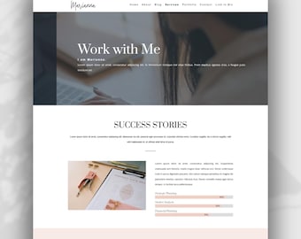 Divi WordPress Services Page Template for Coaches (Canva Assets Included)