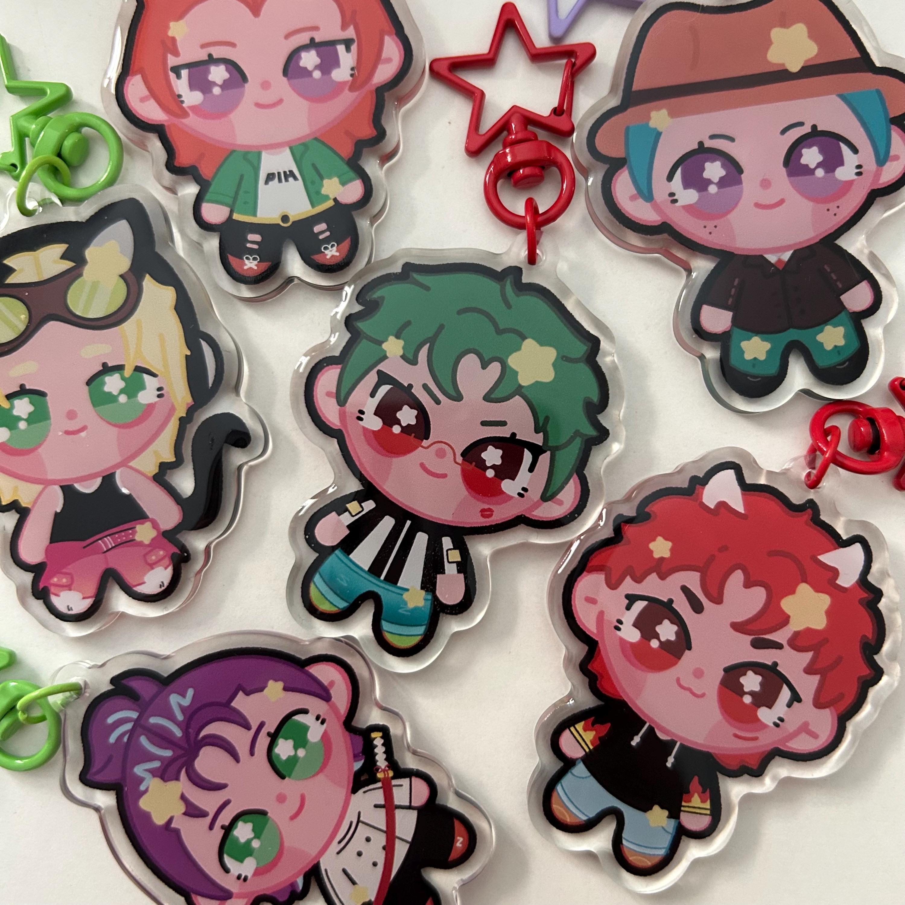 P1HARMONY Keychains - Keeho, Theo, Jiung, Intak, Soul and Jongseob