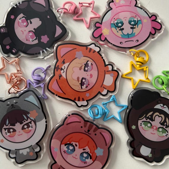 P1HARMONY Keychains - Keeho, Theo, Jiung, Intak, Soul and