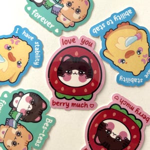 ORIGINAL STICKERS - Ich liebe dich viel, besteas für immer und ich habe Stabilität, Fähigkeit zu stechen