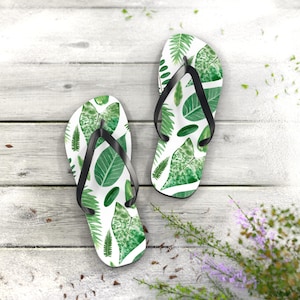 Personalized Flip Flops: Summer Beach Sandals, Cushioned Sole