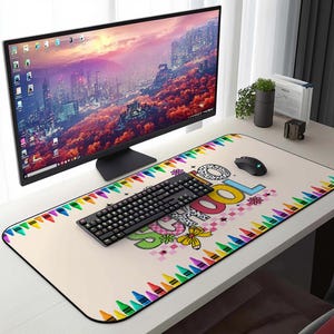 Personalized Teacher Desk Mat: Back to School Classroom Decor