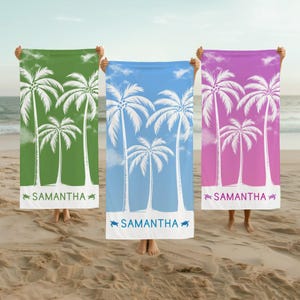 Personalized Beach Towel: Soft Cotton-Blend Vacation Gift