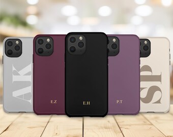 Personalized Initial iPhone Case: Custom Tough Phone Case