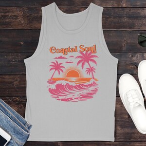 Camiseta de tirantes para vacaciones de verano, Camiseta de tirantes con ambiente vacacional, Camiseta de tirantes playera, Camiseta de tirantes de verano, Camiseta de tirantes para mujer, Camiseta de tirantes personalizada, Camiseta de tirantes Vacay