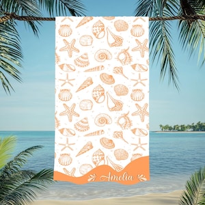 Personalized Beach Towel: Soft Cotton-Blend Vacation Towel