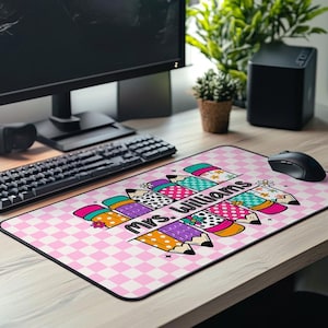 Personalisierte Lehrer Schreibtisch Matte: Klassenzimmer Dekor, Lehrer Wertschätzung Geschenk