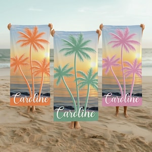 Custom Beach Towel: Personalized Travel Blanket, Soft Cotton-Polyester Blend