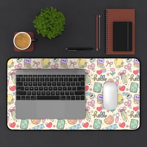 Personalized Name Desk Mat: Teacher or Student Gift, Non-Slip Neoprene