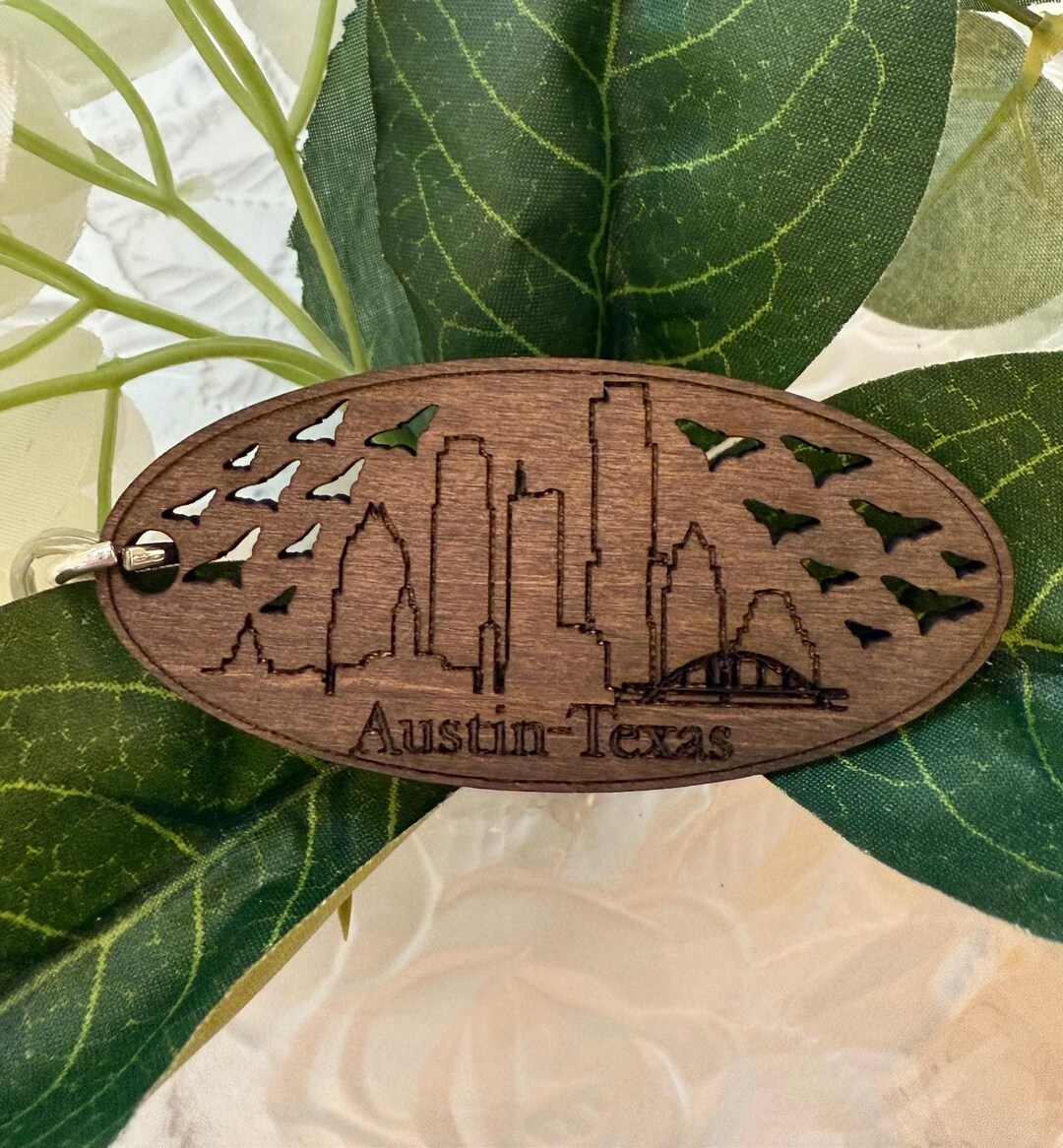 Austin Icons Keychains - Etsy