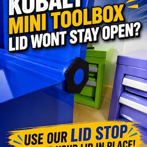 Lid Stop for Kobalt Mini Toolbox | Keeps Lid Open