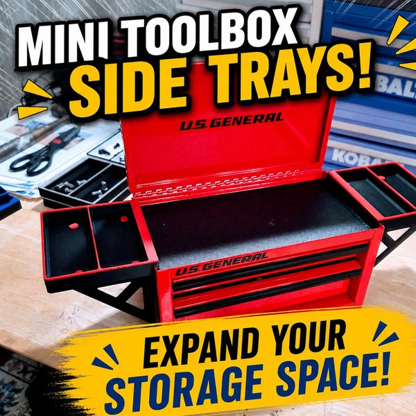 Kit d'étagères pour votre fret portuaire ou votre mini boîte à outils Kobalt - Le plus grand nombre de combinaisons de couleurs disponibles !