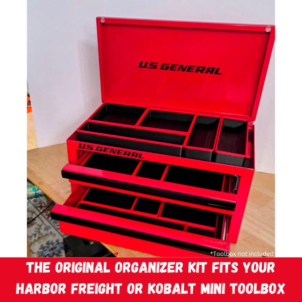 The Original Organization Kit for the Harbor Freight Mini Toolbox! Also fits Kobalt mini toolboxes! Get organized in 2026!