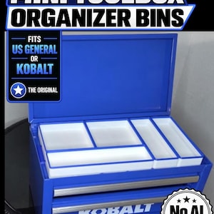 Kobalt Mini Toolbox Organization Bins – Also fits Harbor Freight | US General