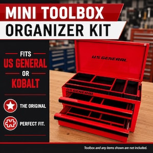 Harbor Freight Mini Toolbox Organizer Kit – Also Kobalt Compatible - Get organized!