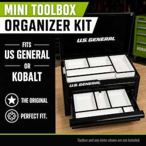 Harbor Freight Mini Toolbox Organizer Kit – Also Kobalt Compatible - Get organized!