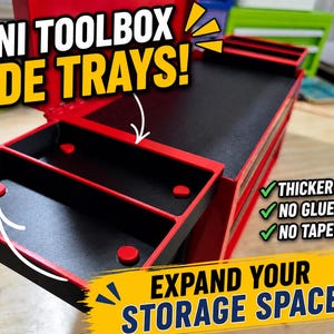 Mini Toolbox Shelf Kit | Fits Kobalt, Harbor Freight, US General
