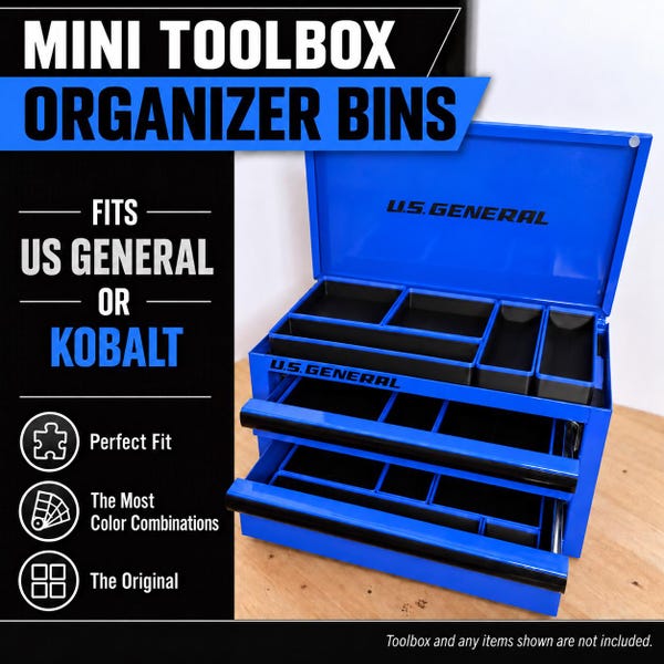 Harbor Freight Mini Toolbox Organizer Kit – Also Kobalt Compatible