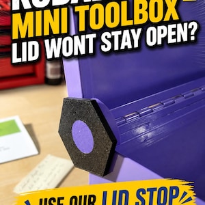 Lid Stop for Kobalt Mini Toolbox - keep your lid in place!