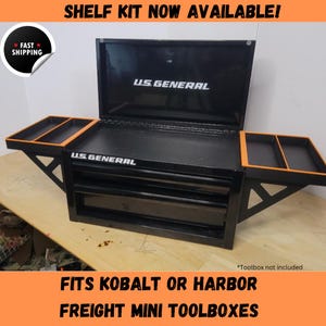 Shelf Kit for Mini Toolbox - Fits Harbor Freight or Kobalt