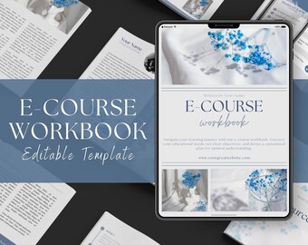 Canva Online Course Workbook | Editable Ebook Template | Coaching Template