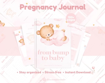 Pregnancy Journal | Expecting Mom Gift | Birth Plan | Baby Memory Book