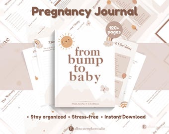 Pregnancy Journal | Expecting Mom Gift | Birth Plan | Baby Memory Book