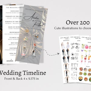 Customizable wedding stationery set with passport invitations, QR code directions, and wedding favor tags.