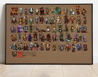Dota 2 ポスター、ウォールアート、ゲームプリント、ゲーマーへのギフト #3