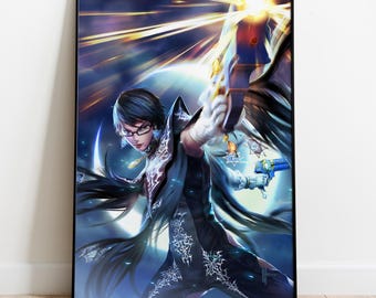 Poster di Bayonetta, arte murale, stampa del gioco, regalo per giocatori