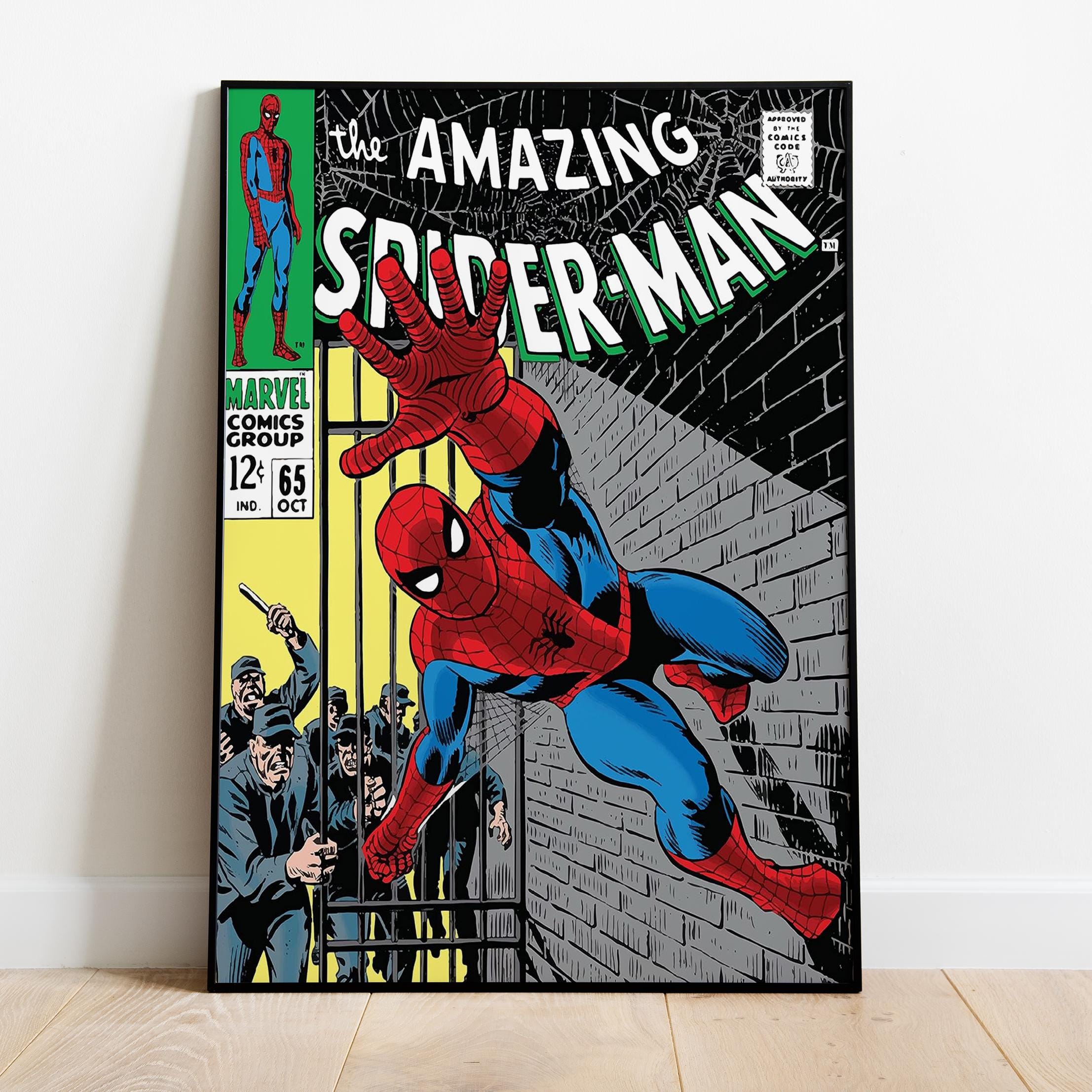 スパイダーマンコミックブックカバーポスター、ウォールアート 
