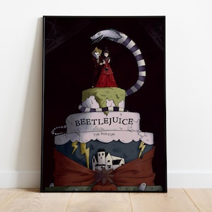 Beetlejuice Poster, Wall Art, Movie Print, Gift for Film Fans