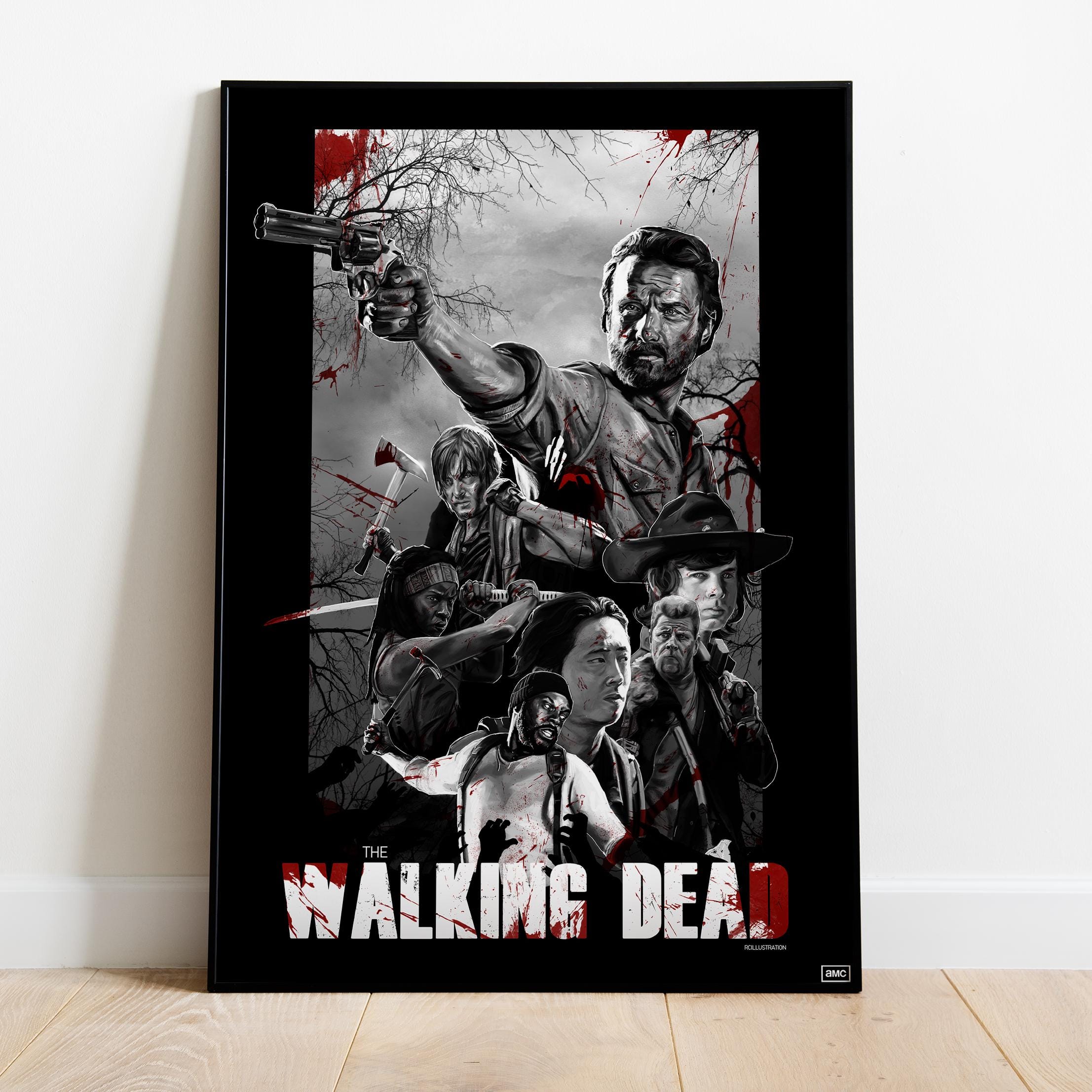 The Walking Dead Poster, Wall Art, TV Series Print, TV Show Gift