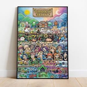 Póster de Stardew Valley, arte mural, impresión de juego, regalo para gamers