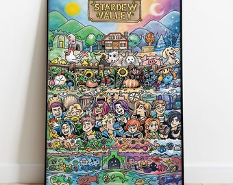 Stardew Valley Poster, Wall Art, Game Print, Gift for Gamers