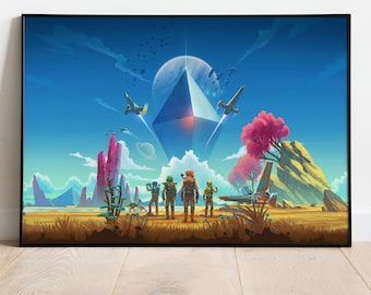 No Man's Sky Poster, Wall Art, Game Print, Gift for Gamers