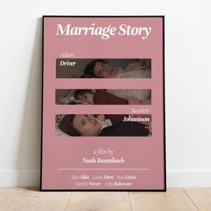Marriage Story Poster, Wandkunst, Film, Geschenk für Filmfans
