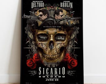 Sicario Poster, Wall Art, Movie Print, Gift for Film Fans